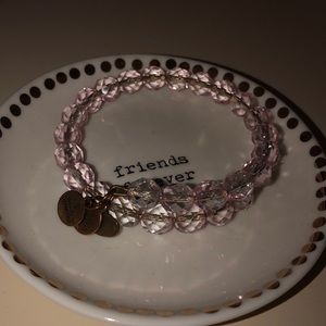 Alex and Ani light pink bracelet